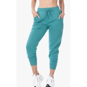 Zenana Jogger Sweatpants Pockets & Elastic Waistband Dusty Teal Sz Large